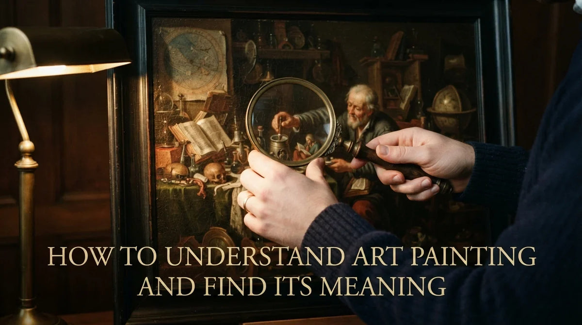 Fine art painting showcasing composition and focal point to explain how to understand art painting.