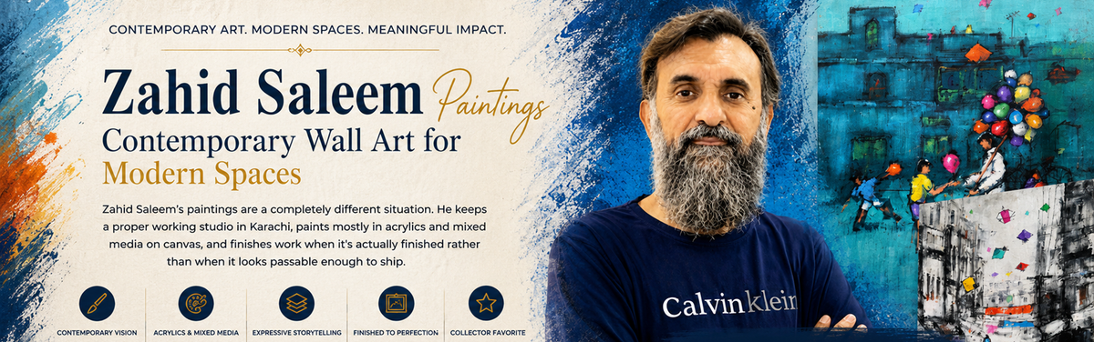 Zahid Saleem Paintings: Contemporary Wall Art for Modern Spaces