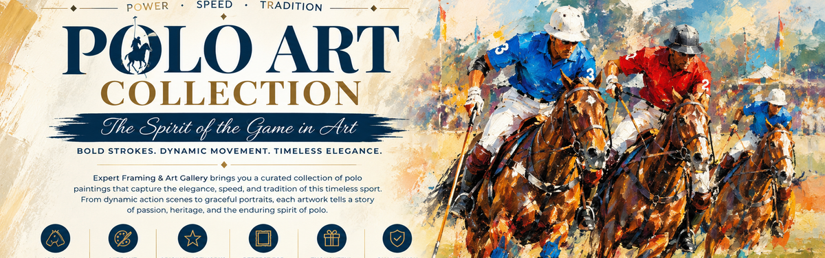 Buy Polo Horse Painting - Equestrian Sporting Canvas Art