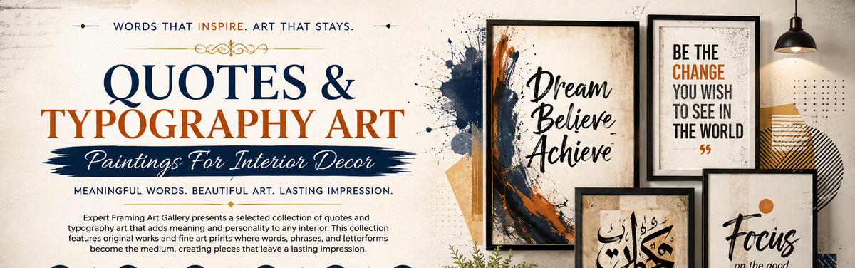 Quotes & Typography Art Paintings For Interior Decor