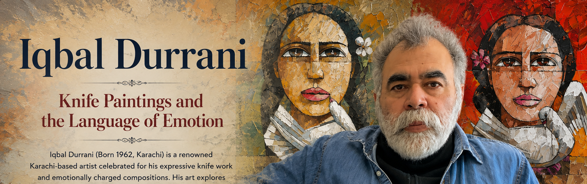Iqbal Durrani, Knife Paintings and the Language of Emotion