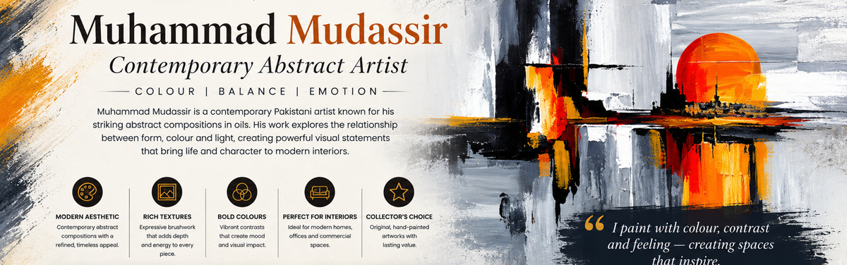 Muhammad Mudassir, Contemporary Abstract Artist