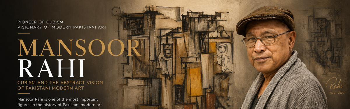Mansoor Rahi Paintings, Cubism & the Abstract Vision of Pakistani Modern Art