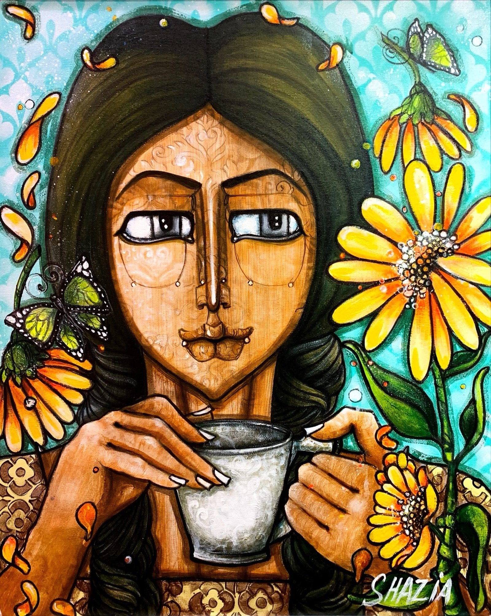 Shazia Salman | Title: | Medium: Acrylic On Canvas | Size: 20x30 inches