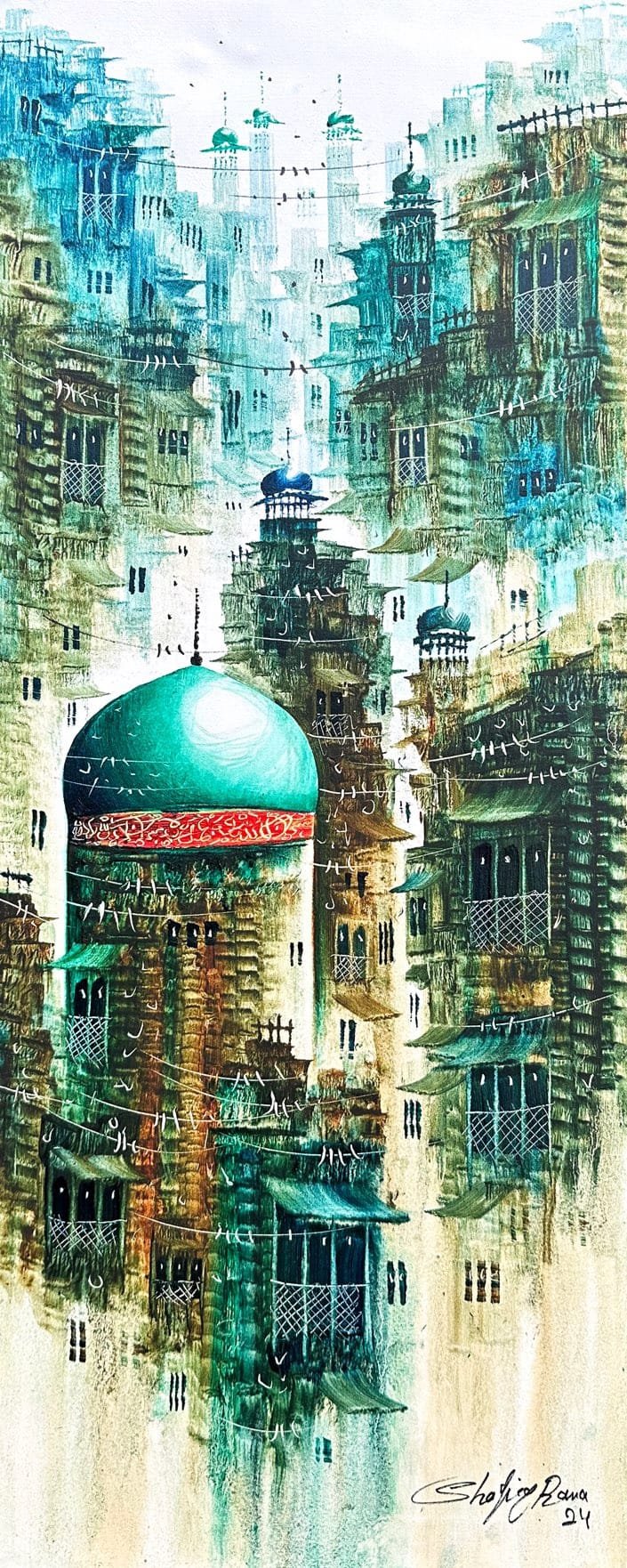 Shafiq Rana
| Title:
| Medium: Oil On Canvas
| Size: 12x30 inches