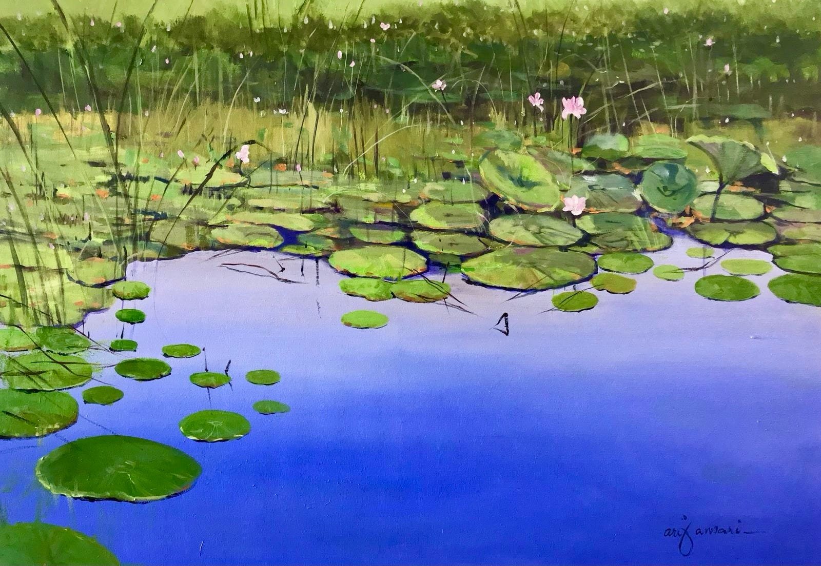 Arif Ansari | Title: Majestic North | Medium: Acrylic on Canvas | Size: 30x42 inches