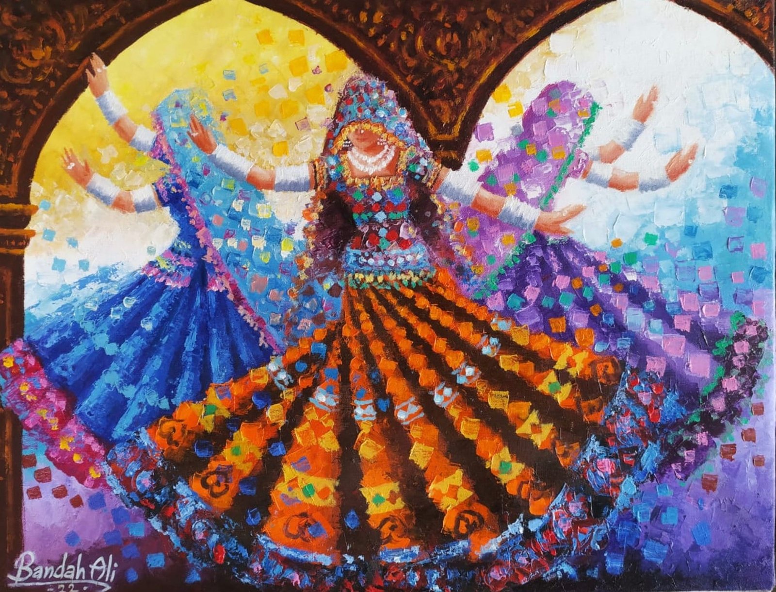Bandah Ali
| Title: Rhythm in Motion
| Medium: Oil On Canvas
| Size: 18 x 24 inches