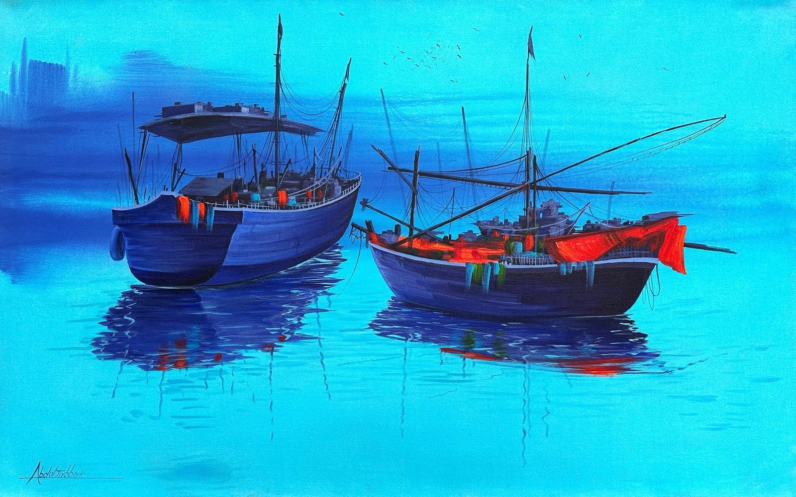 Abdul Jabbar | Title: | Medium: Oil On Canvas | Size: 30x48
