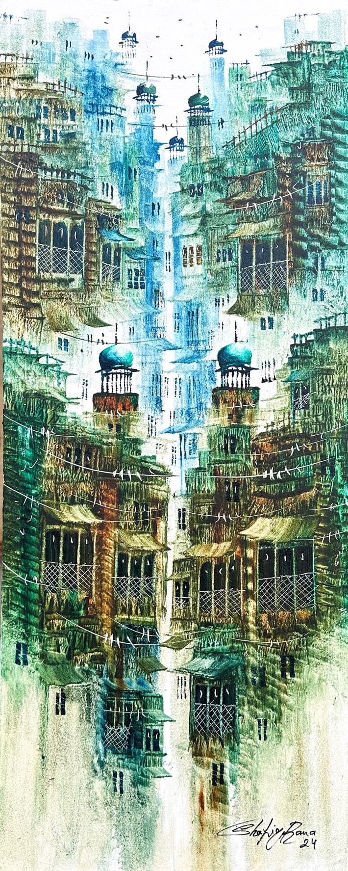 Shafiq Rana
| Title:
| Medium: Oil On Canvas
| Size: 12x30 inches