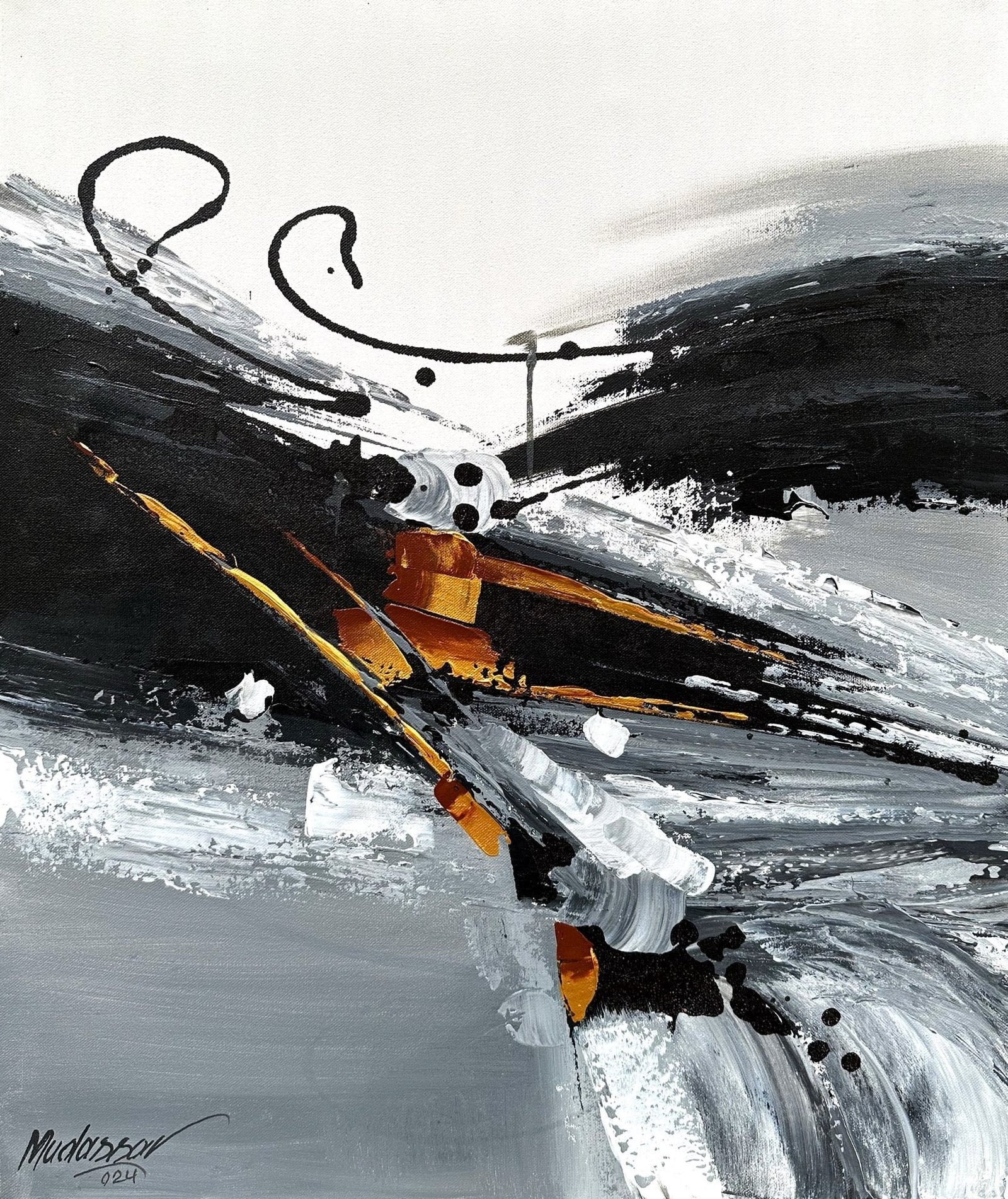 M. MudassarTitle:Medium: Oil On Canvas Size: 20x24 inches