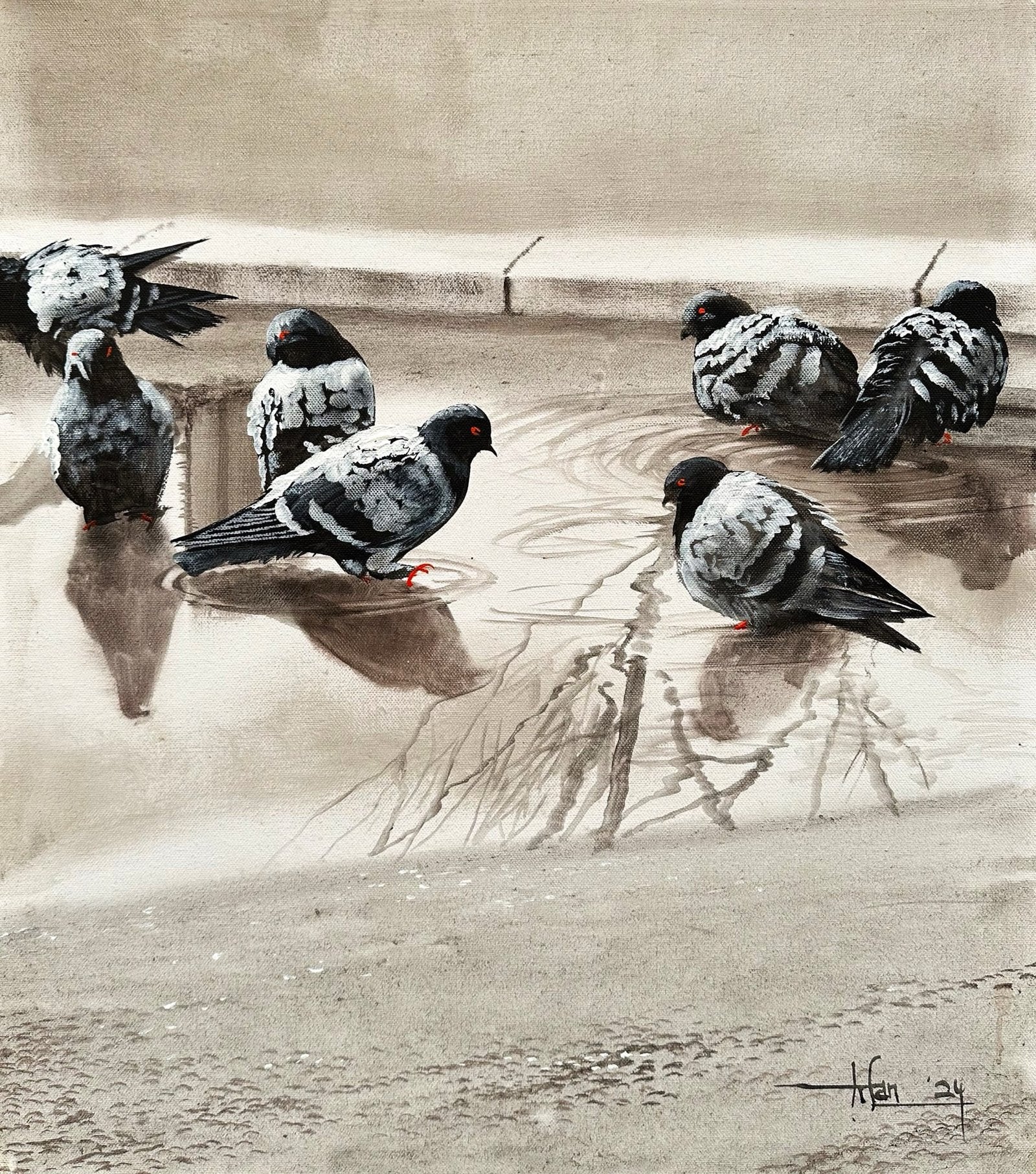 Irfan Ahmed | Title: | Medium: Oil On Canvas | Size: 20x24 inches