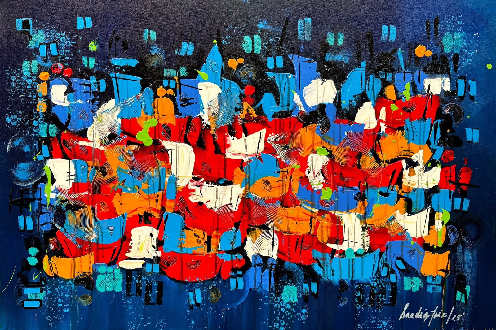 Sadia Faiz
| Title: Flower Series
| Medium: Oil on Canvas
| Size: 24x36 inches