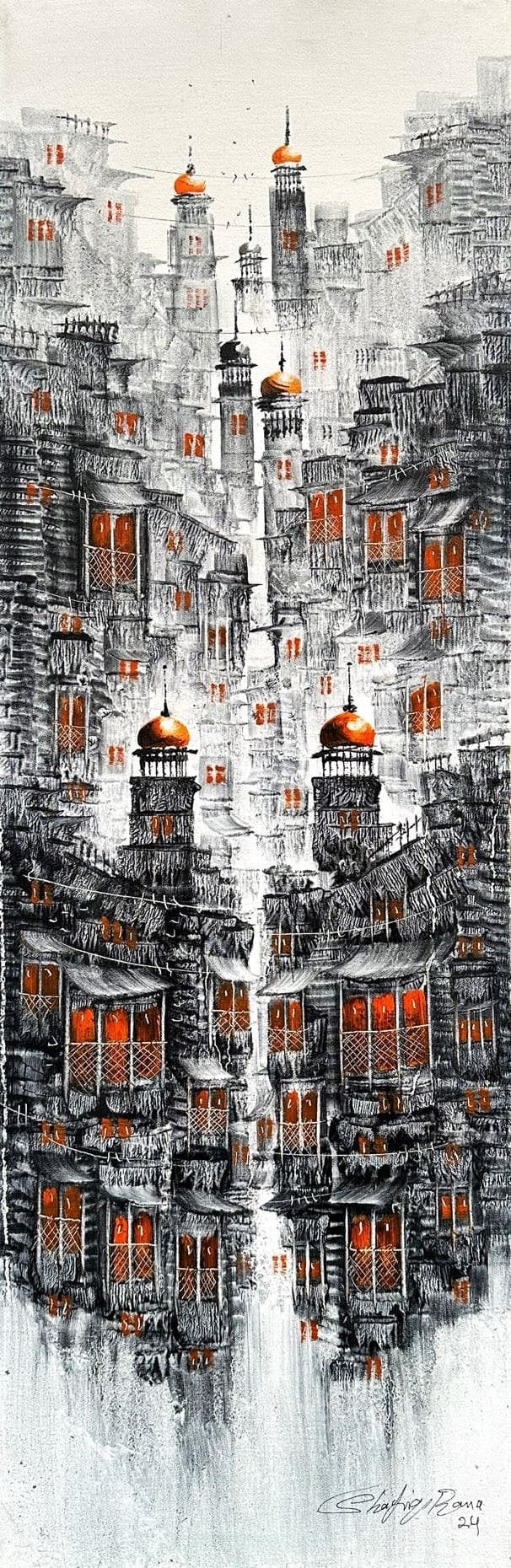Shafiq Rana
| Title:
| Medium: Oil On Canvas
| Size: 12x36 inches