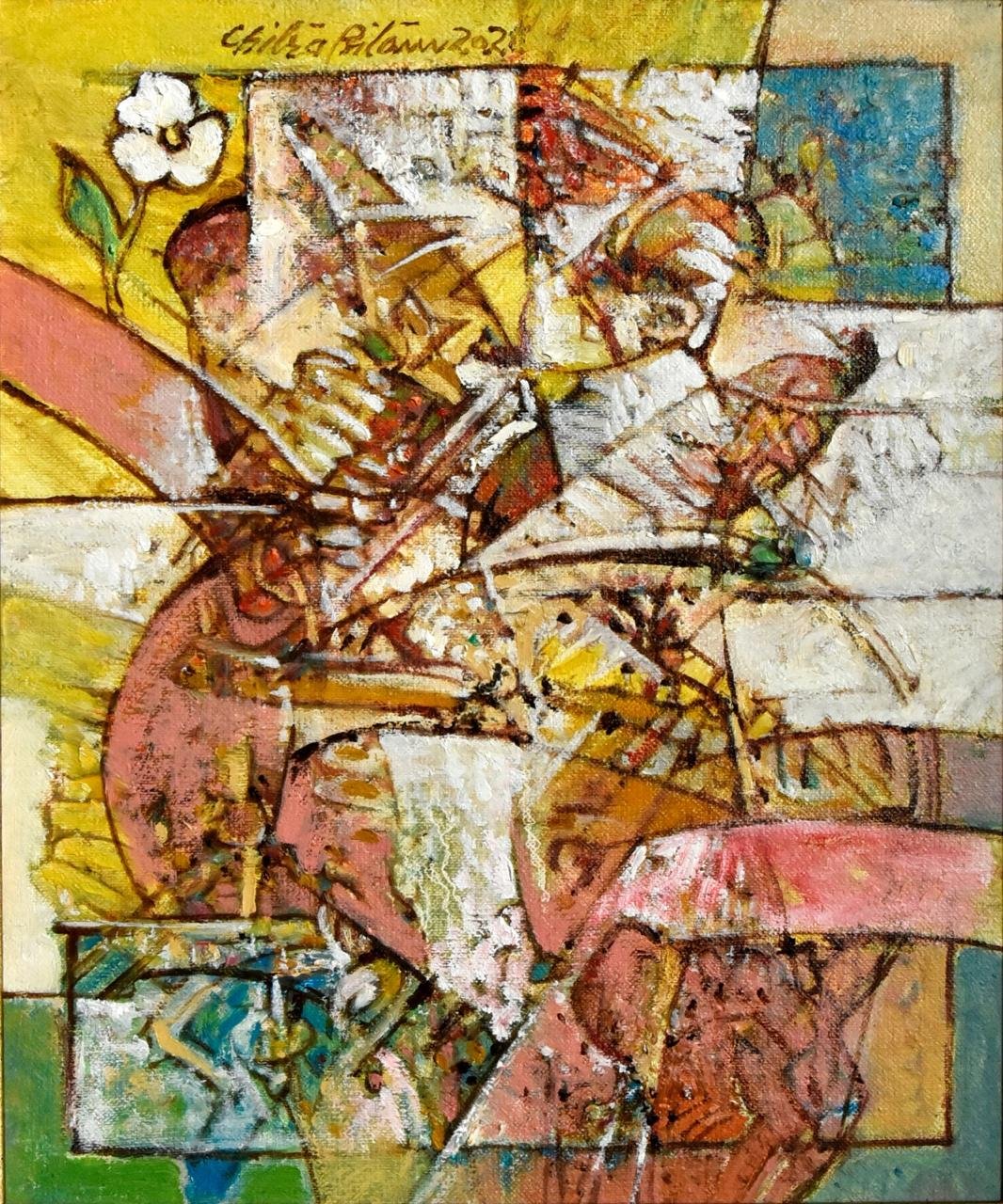 Chitra Pritam Abstract Painting Oil On Canvas 10x12 inches 2021