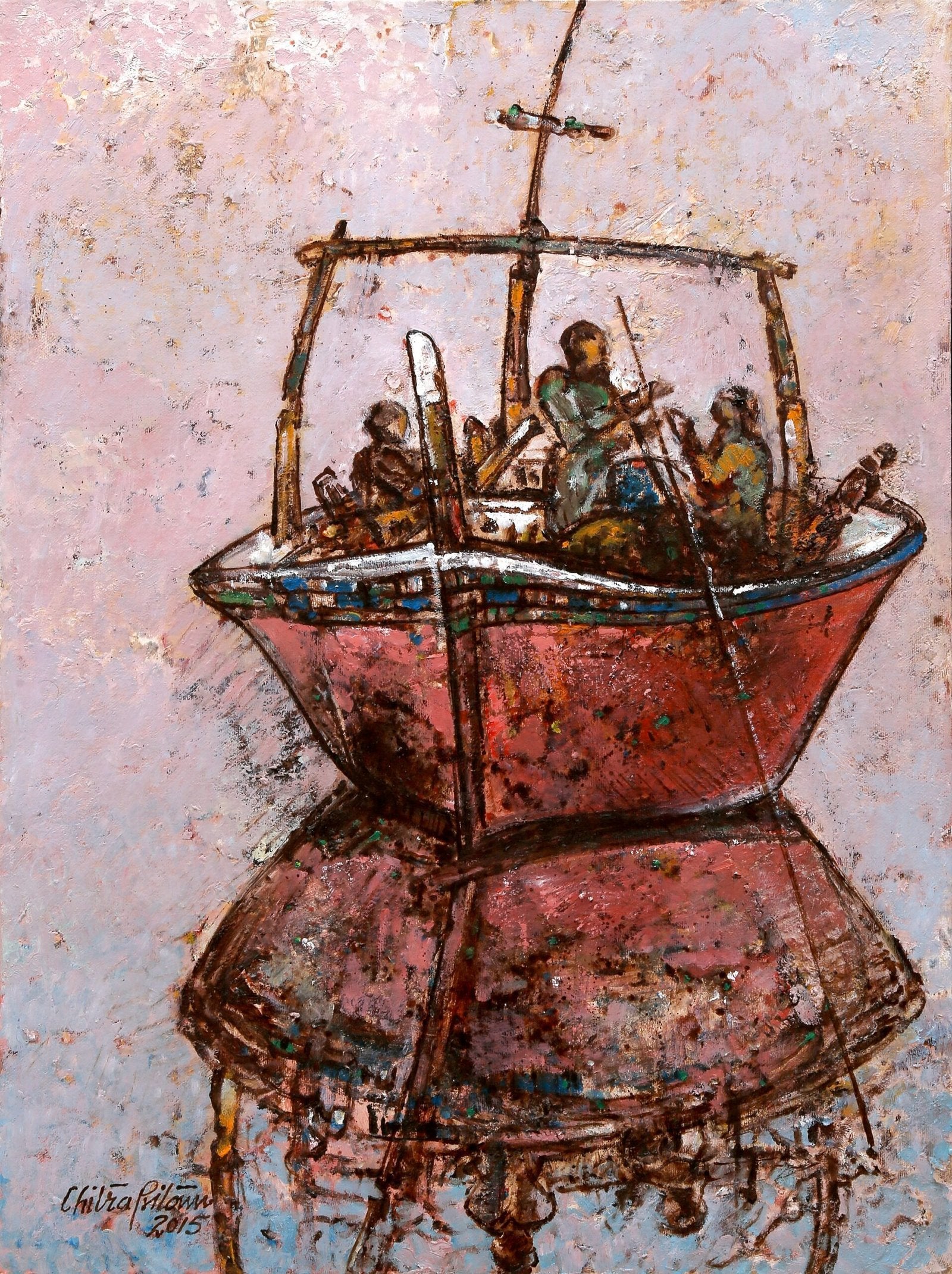 Chitra Pritam Karachi Fishri Painting 18x24 inches