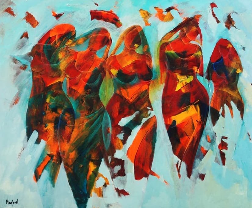 Maqbool Ahmed | Title: | Medium: Oil on Canvas | Size: 30 x 36 inches