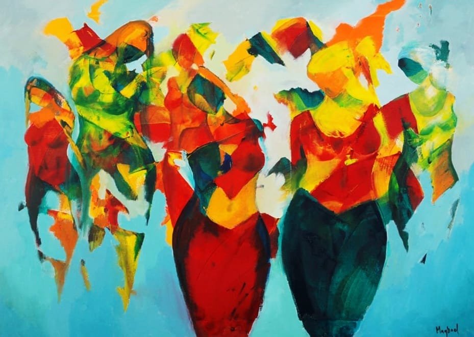 Maqbool Ahmed | Title: | Medium: Oil on Canvas | Size: 36 x 48 inches