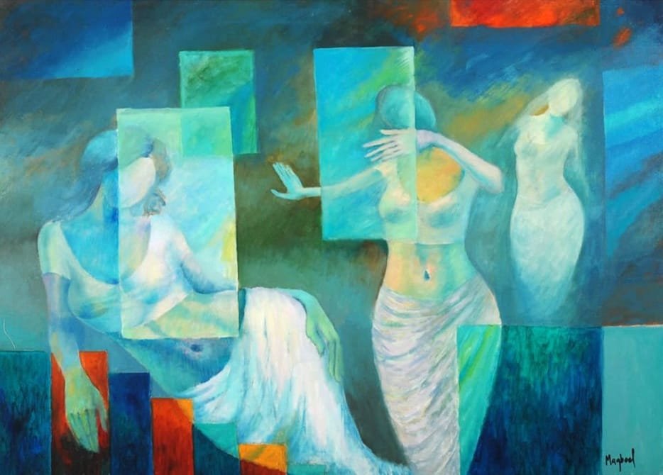 Maqbool Ahmed | Title: | Medium: Oil on Canvas | Size: 36 x 48 inches