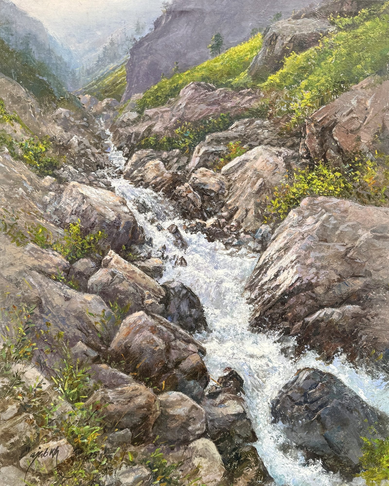 Ajab Khan | Title: North | Medium: Oil On Canvas | Size: 24x30 inches