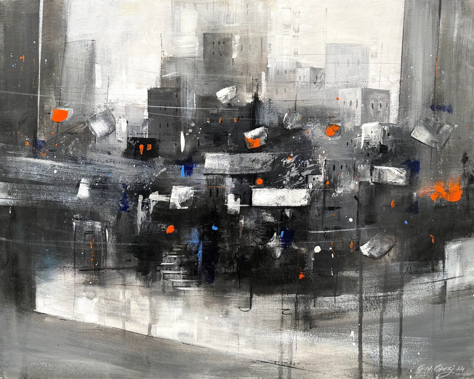 G. N. Qazi | Title: | Medium: Acrylic On Canvas | Size: 24 x 30 inches