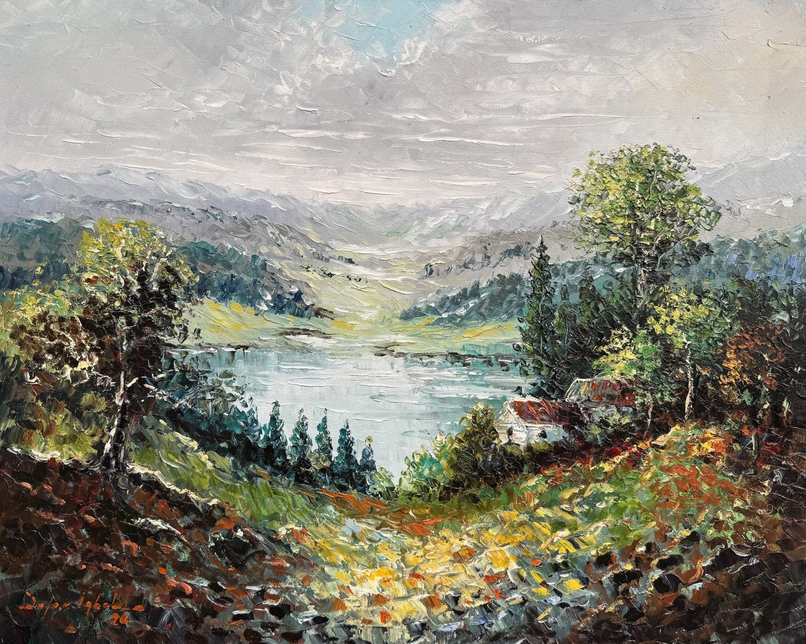 Zafar Iqbal Khan | Title: Natural Landscape Series | Medium: Oil On Canvas | Size: 24x30 inches