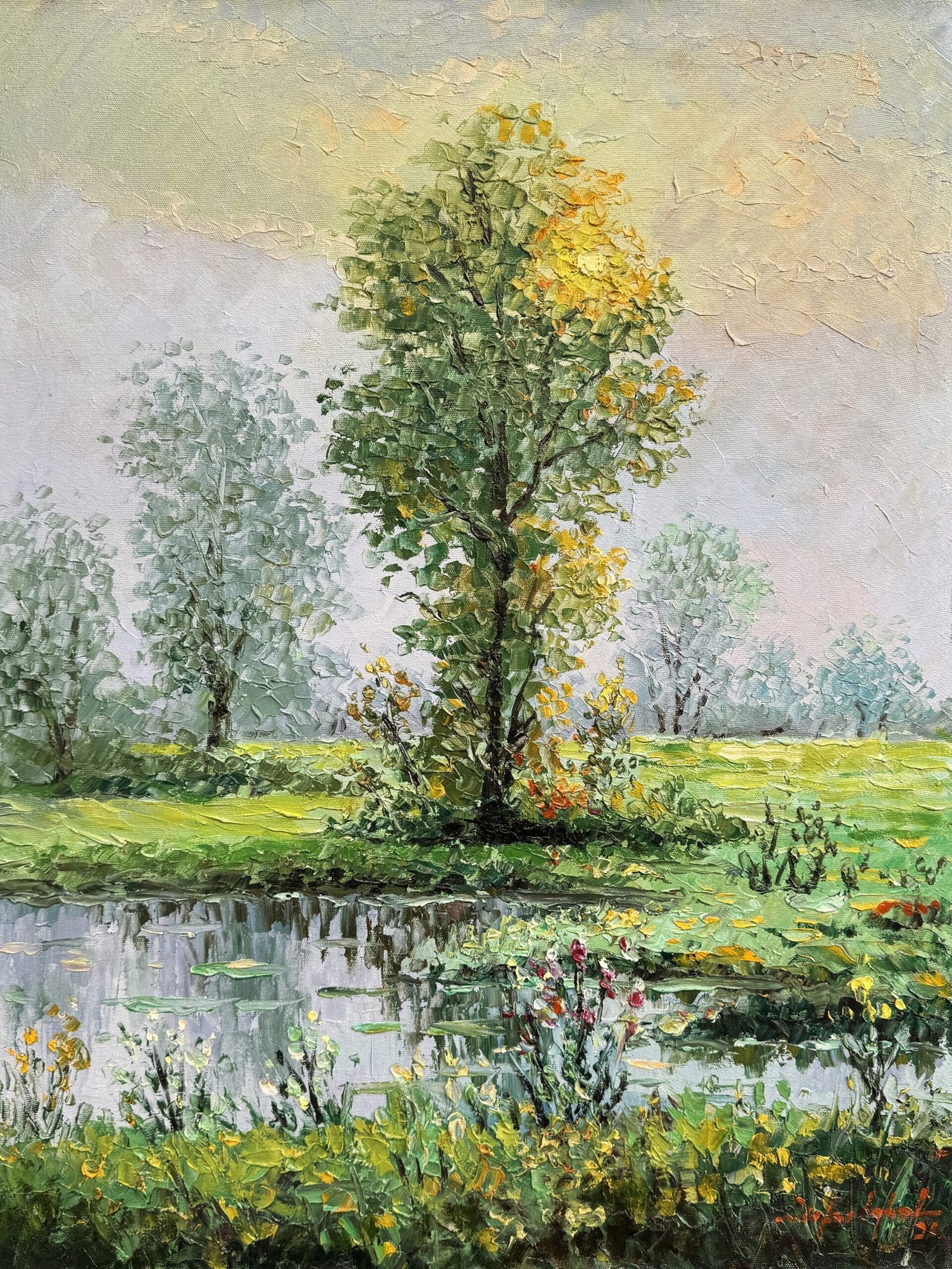 Zafar Iqbal Khan | Title: Natural Landscape Series | Medium: Oil On Canvas | Size: 18x24 inches