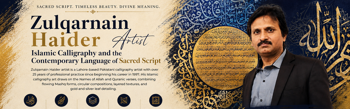 Zulqarnain Haider Artist, Islamic Calligraphy and the Contemporary Language of Sacred Script