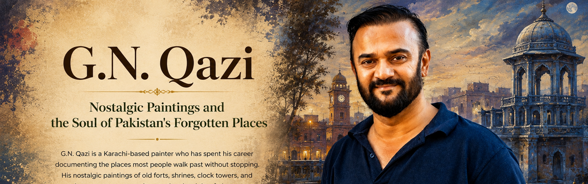 GN Qazi, Nostalgic Paintings and the Soul of Pakistan's Forgotten Places