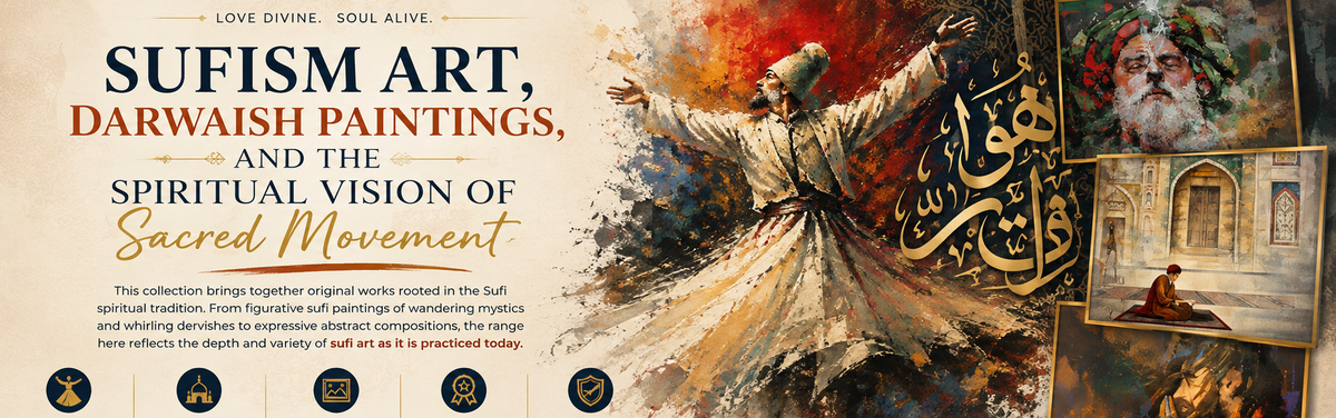 Sufism Art, Darwaish Paintings, and the Spiritual Vision of Sacred Movement