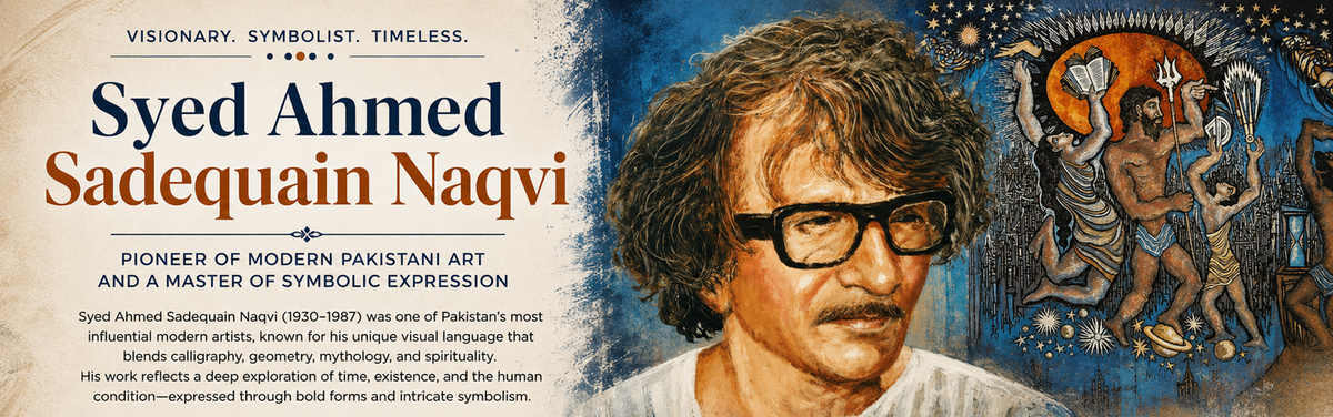 Syed Ahmed Sadequain Naqvi, Pioneer Of Modern Pakistani Art and A Master of Symbolic Expression