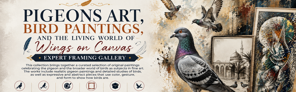 Pigeons Art, Bird Paintings, and the Living World of Wings on Canvas