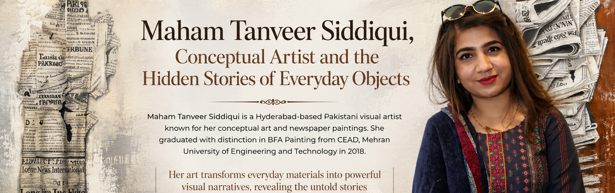 Maham Tanveer Siddiqui, Conceptual Artist and the Hidden Stories of Everyday Objects