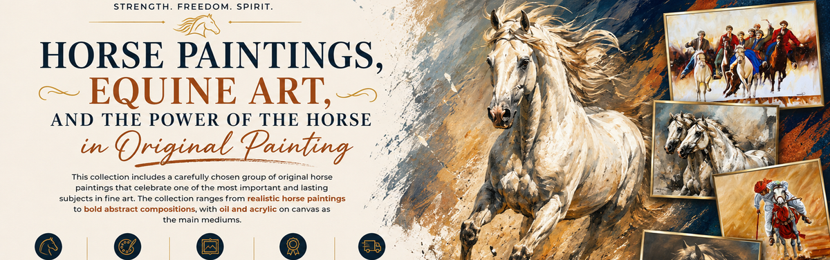 Horse Paintings, Equine Art, and the Power of the Horse in Original Painting