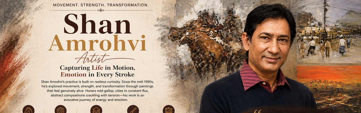 Shan Amrohvi Capturing Life in Motion, Emotion in Every Stroke