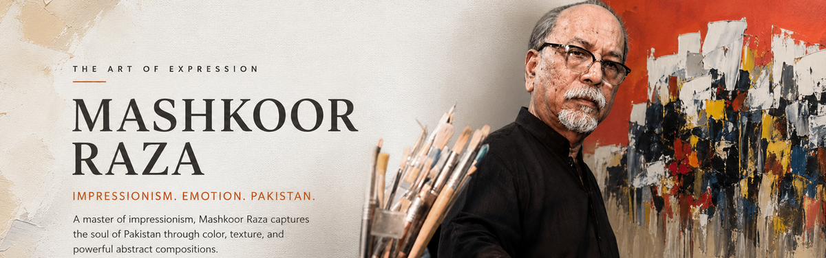 Mashkoor Raza, Impressionism Art & the Bold Language of Pakistani Painting