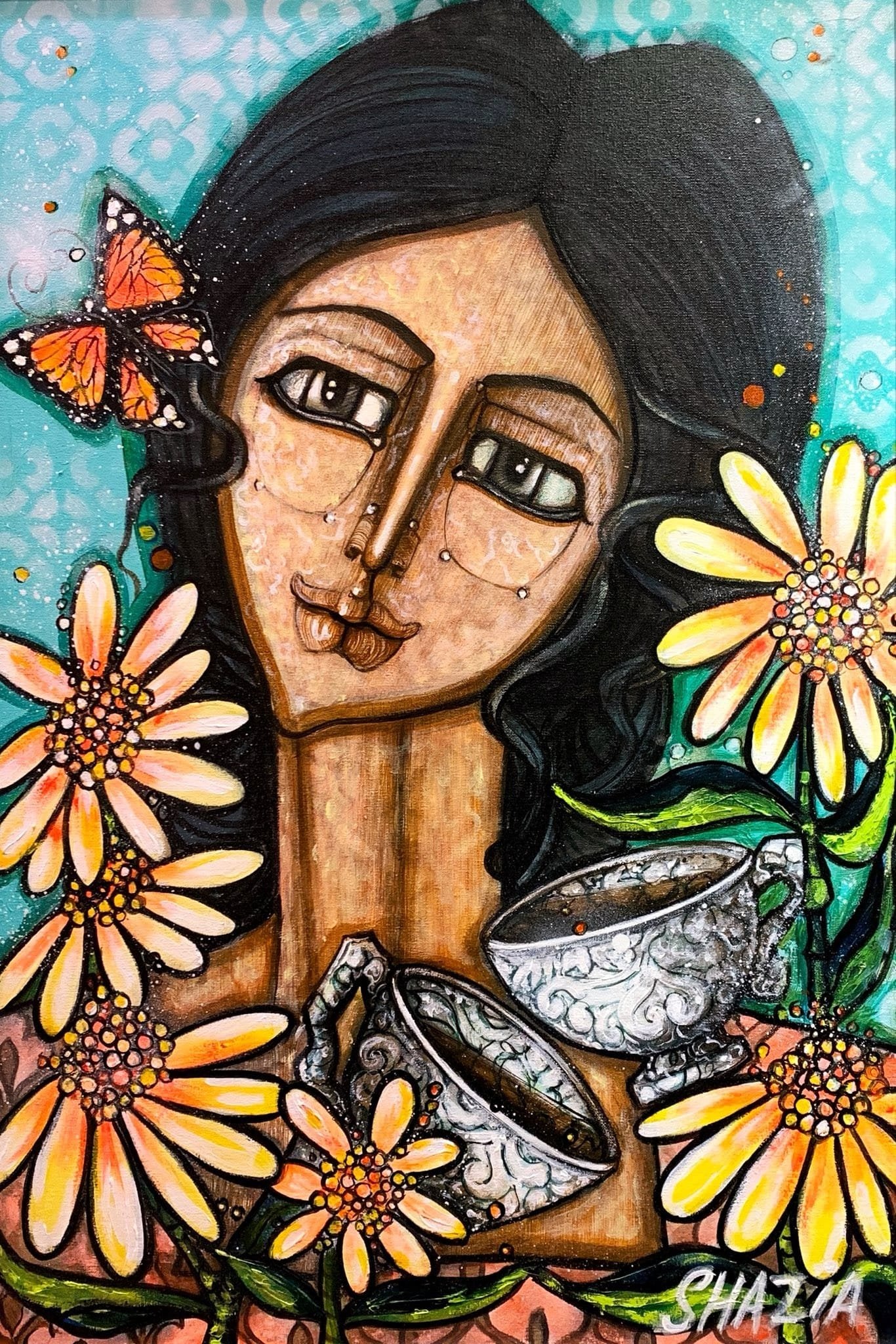 Shazia Salman | 
Title:  | 
Medium: Acrylic On Canvas | 
Size: 20x30 inches