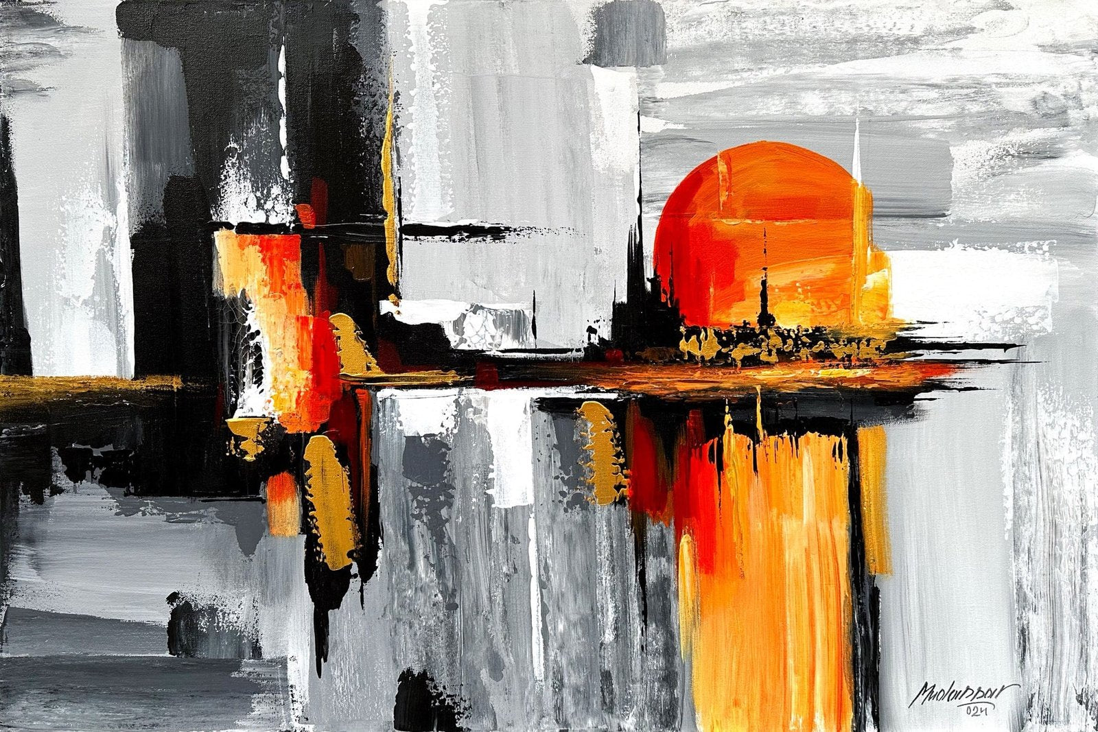 M. Mudassar | Title: | Medium: Oil On Canvas | Size:  24x36 inches