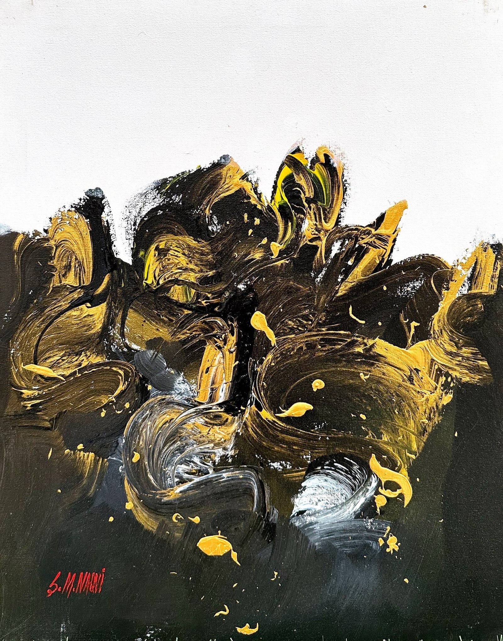 S. M. Naqvi  | Title: Whispers of the Wild  | Medium: Acrylic on Canvas  | Size: 16x20 inches