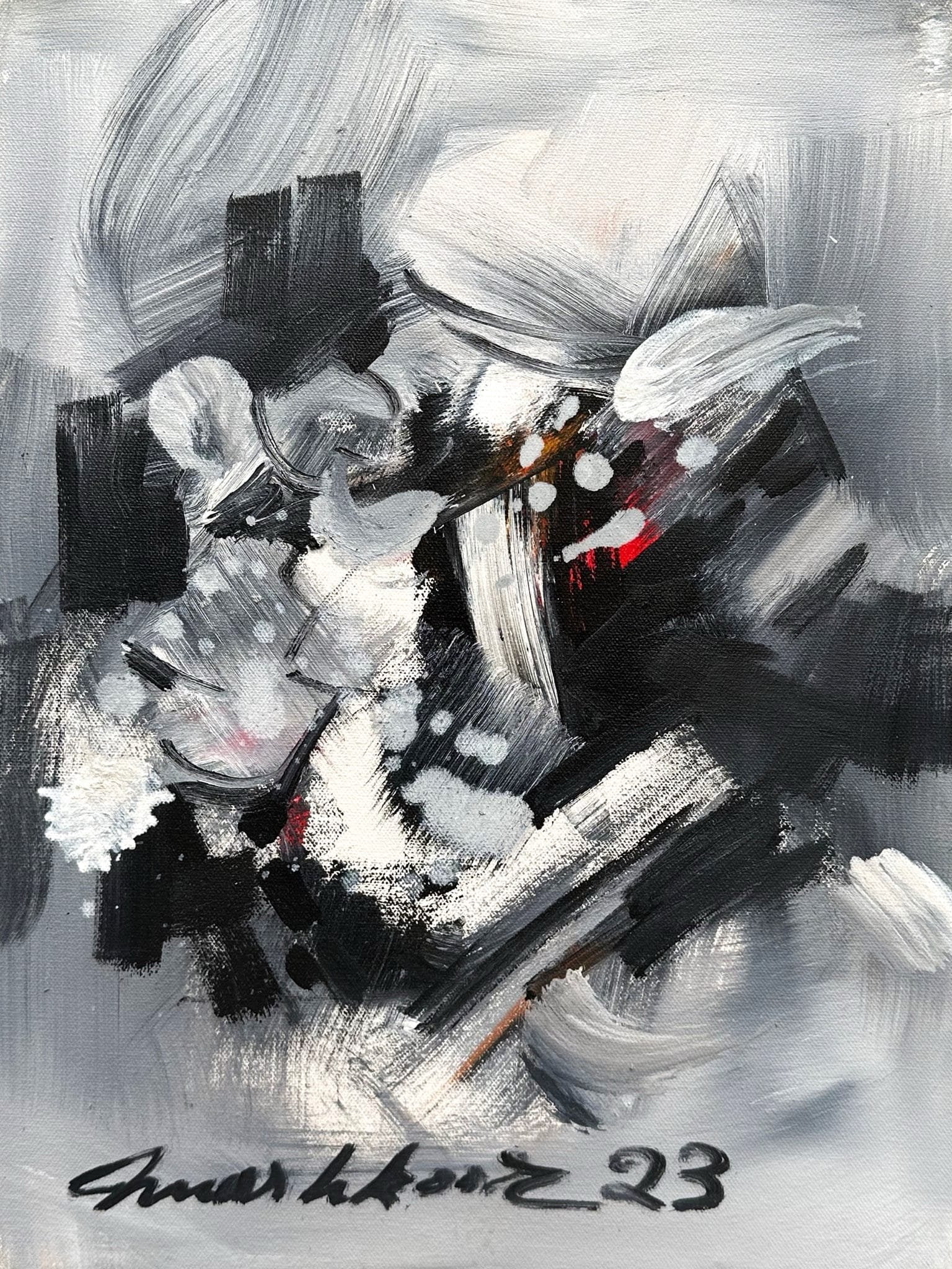 Mashkoor Raza | Title: Abstract | Medium: Oil On Canvas | Size: 12x16 inches