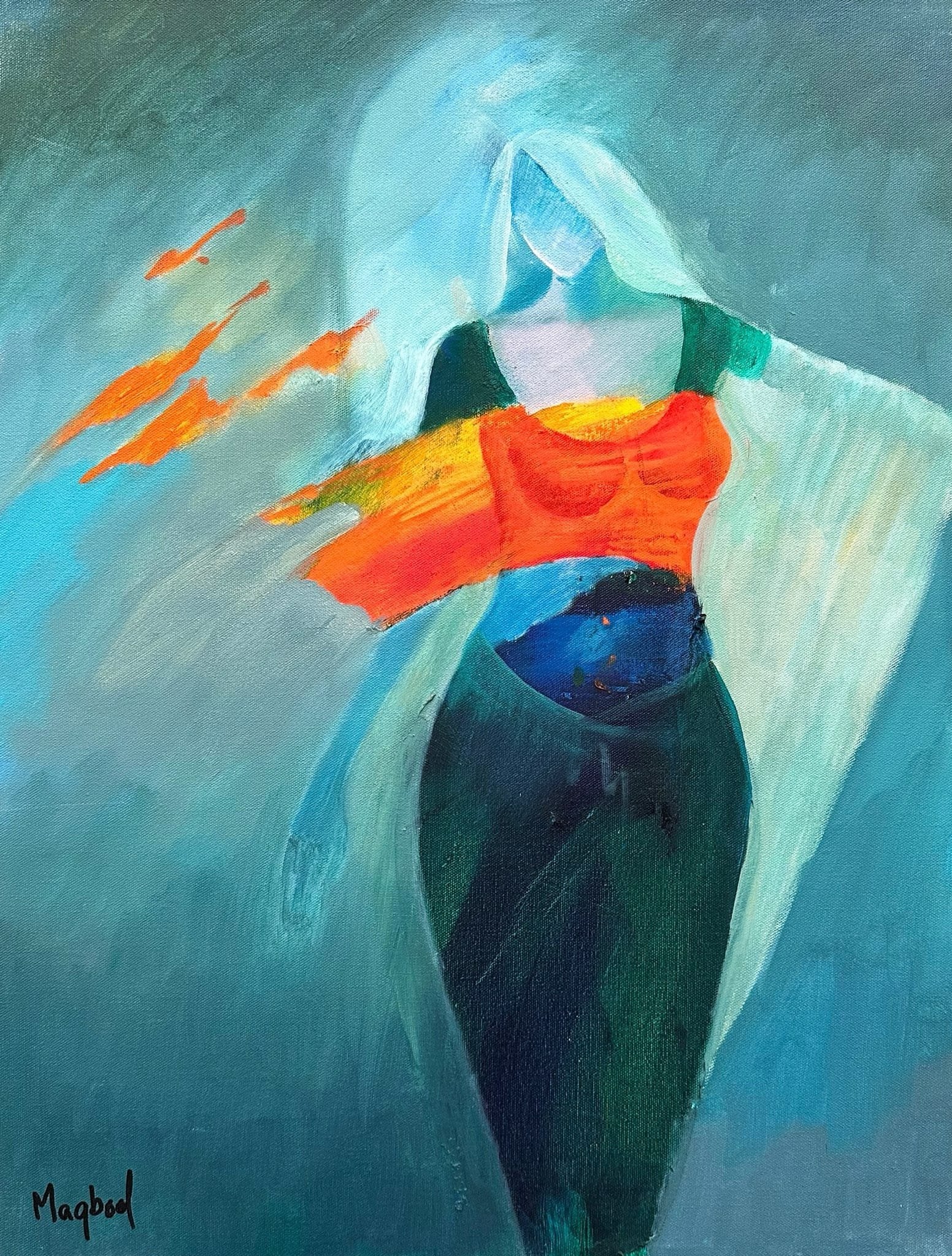 Maqbool Ahmed | Title: | Medium: Oil On Canvas  | Size: 18x24 inches