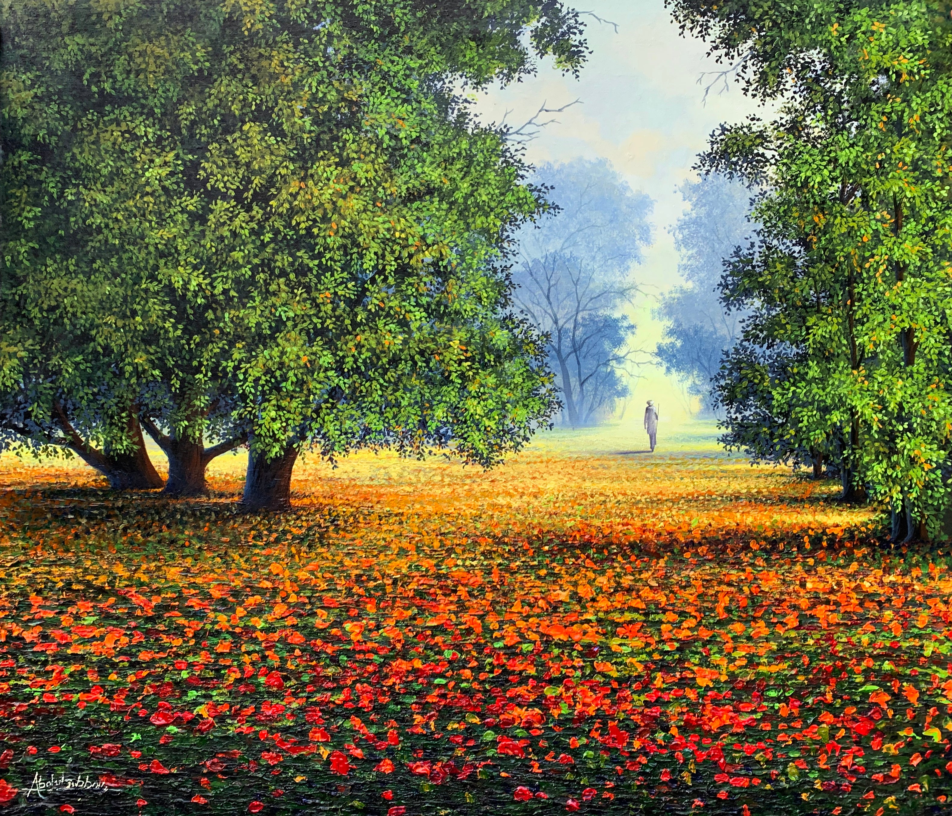 Abdul Jabbar | Oil On Canvas | Size: 36x42