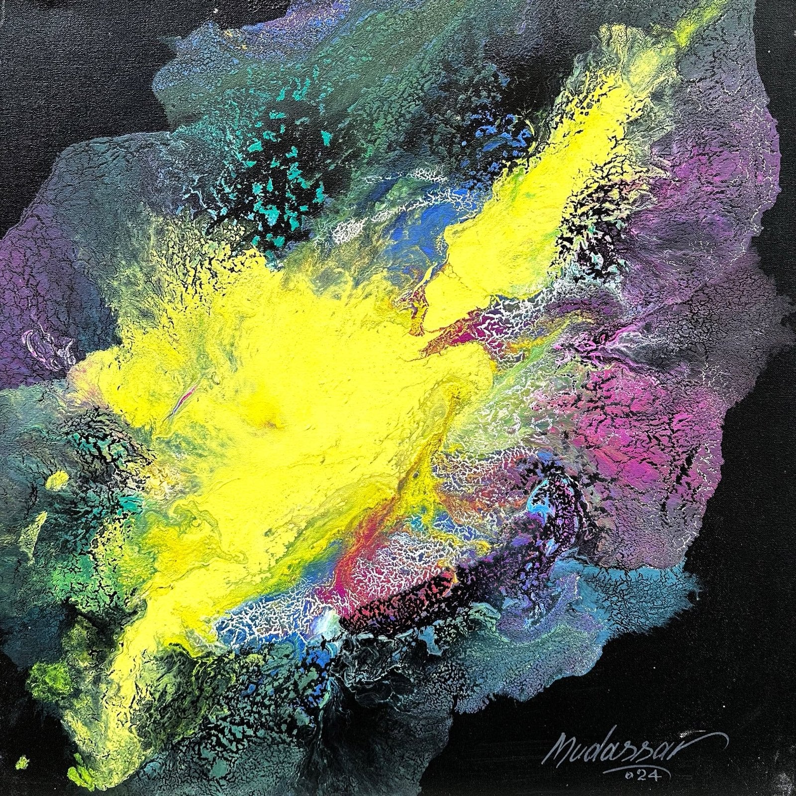 M. MudassarTitle:Medium: Oil On Canvas Size:  24x24 inches