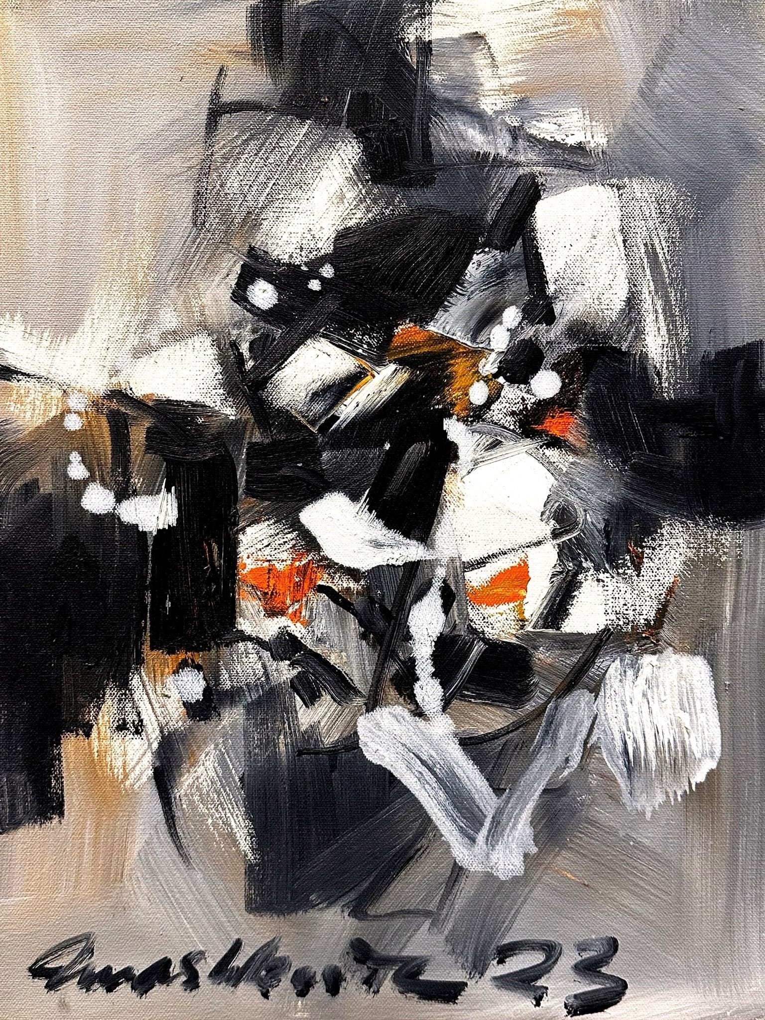 Mashkoor Raza | Title: Abstract | Medium: Oil On Canvas | Size: 12x16 inches