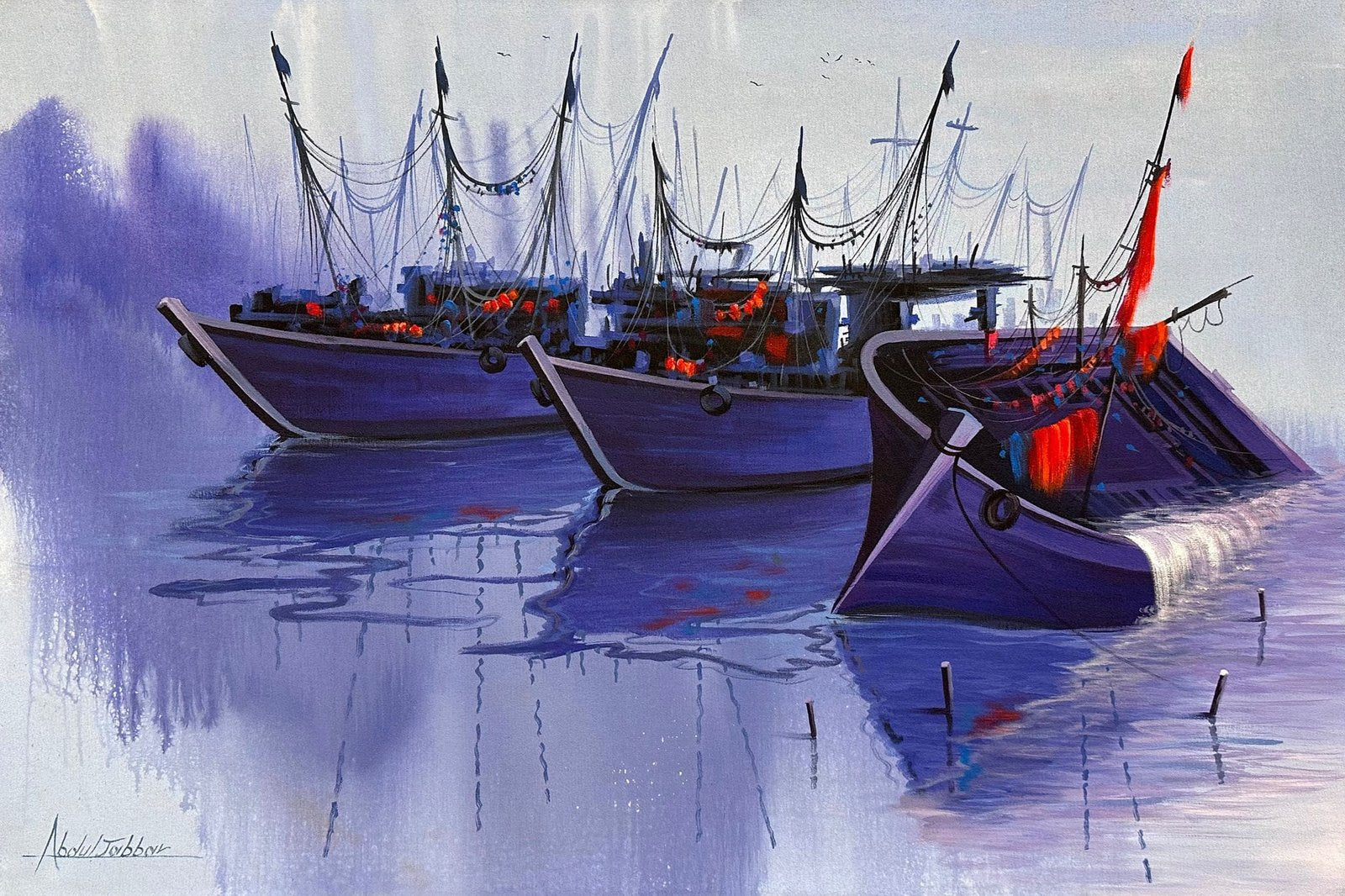 Abdul Jabbar | Title: | Medium: Oil On Canvas | Size: 24x36
