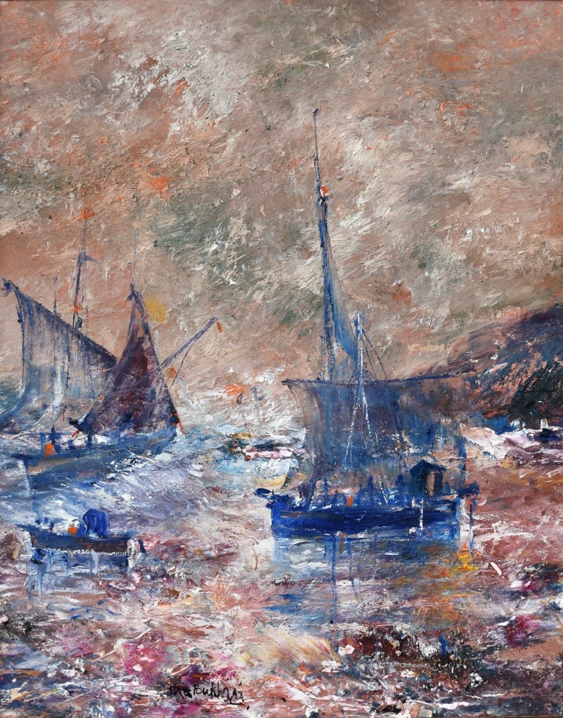 M. A. Bukhari | Title:  | Medium: Oil on Canvas | Size: 24 x 30 inches