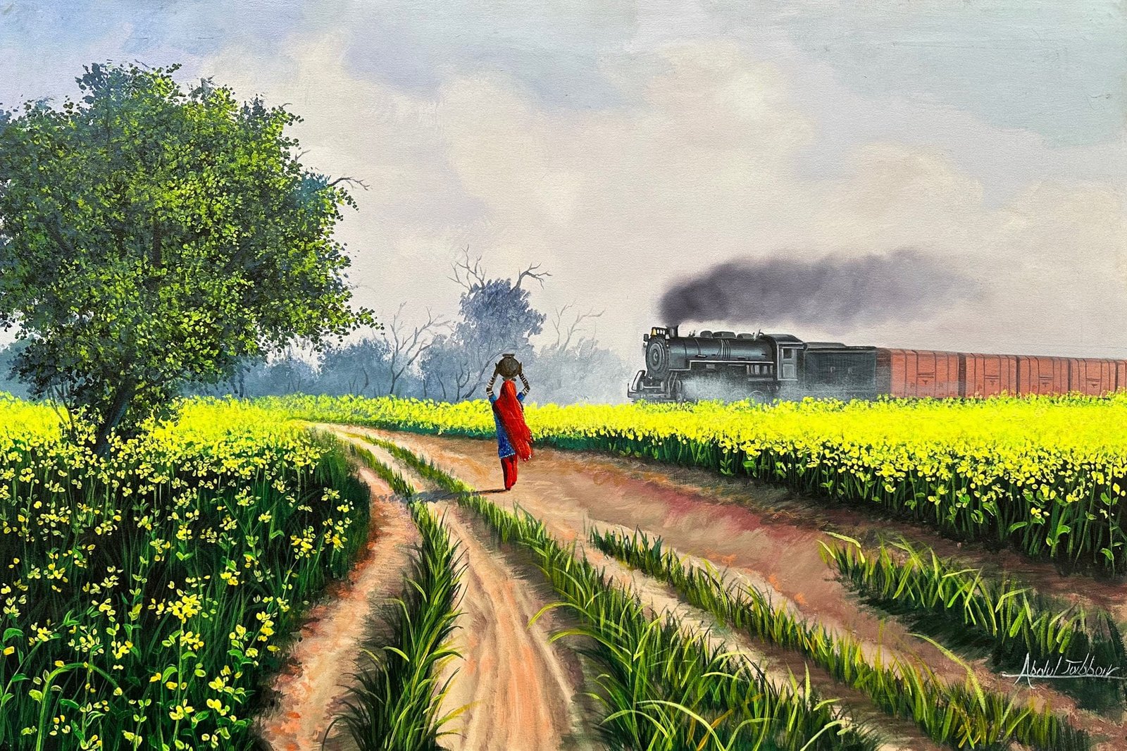 Abdul Jabbar | Title: | Medium: Oil On Canvas | Size: 24x36