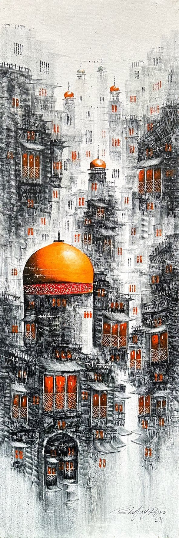 Shafiq Rana  | Title:   | Medium: Oil On Canvas  | Size:  12x36 inches