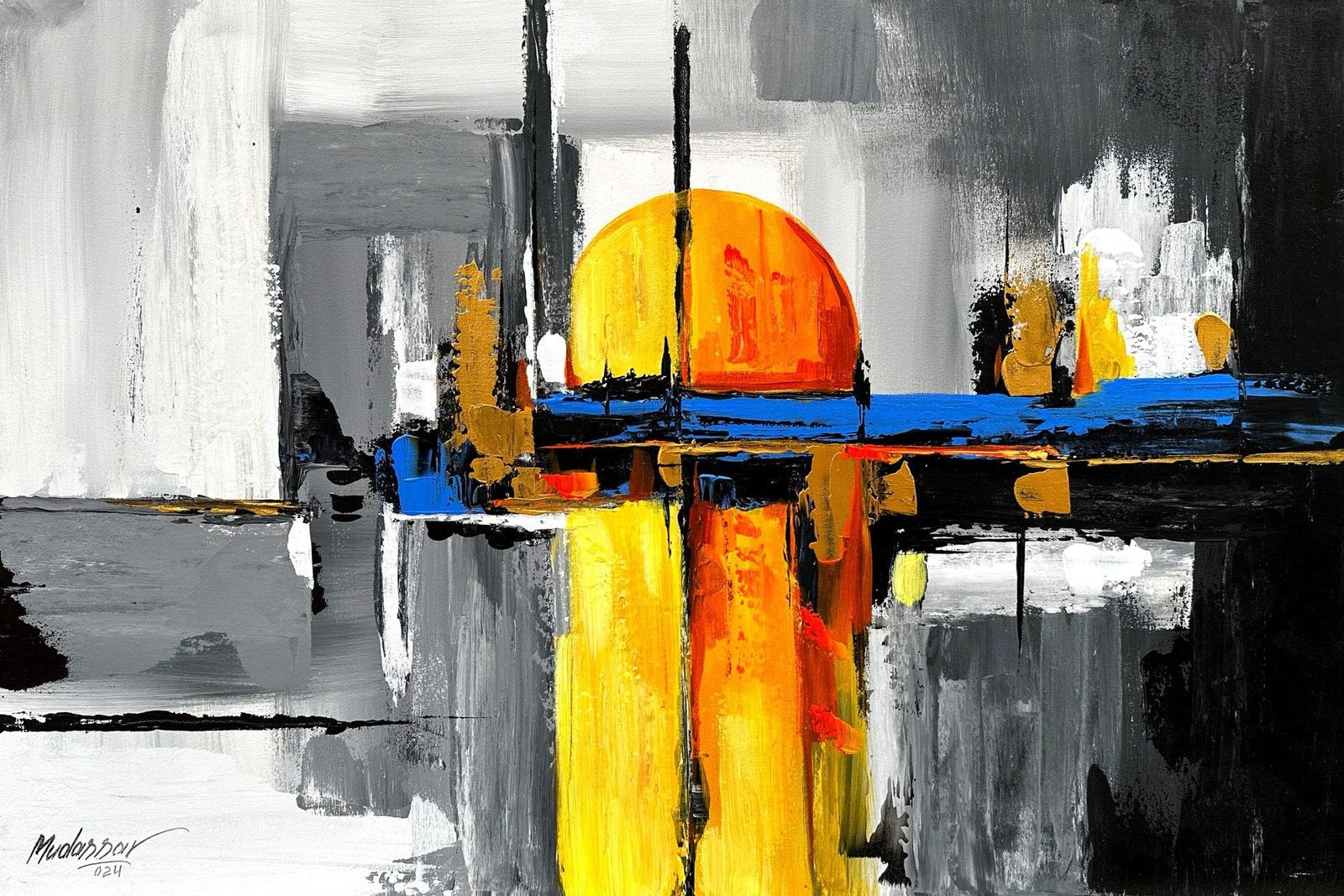 M. MudassarTitle:Medium: Oil On Canvas Size:  24x36 inches