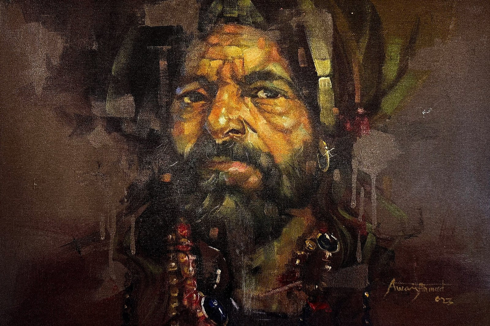 Awais AhmedTitle: Medium: Oil On Canvas Size: 12x18 inches