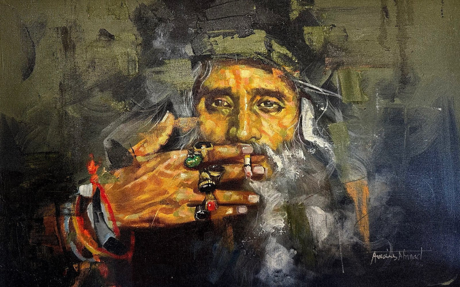 Awais AhmedTitle: Medium: Oil On Canvas Size: 12x18 inches